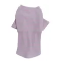 Süßes gestreiftes Haustier Hund Katze Shirt atmungsaktive Kurzarm Grundbekleidung Alltag - M / Rosa und Grau Gestreift
