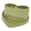 Solid color green pet bandana, soft cotton dog bib with snap button for all seasons. - S [Suitable for Neck Girth up to 28cm] / Retro Olive Green