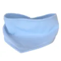 Solid light blue pet bandana, soft cotton dog bib, breathable neckerchief accessory for cats and dogs. - S [Suitable for Neck Girth up to 28cm] / Milky Mist Sky Blue