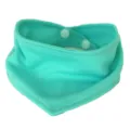 Mint green plain pet bandana dog bib, adjustable snap collar accessory for small and large dogs. - S [Suitable for Neck Girth up to 28cm] / Clear Mint Green