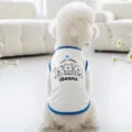 Summer breathable mesh dog vest cute puppy clothing lightweight pet apparel for small dogs. - S / Camisole / White