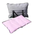 Klappbare Haustier-Campingmatte mit Aufbewahrungstasche tragbares Hundebett für Outdoor - M / Grau + Violett