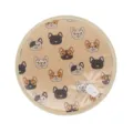 Niedliche Französische Bulldogge Haustier Heizmatte, wasserdichte warme Heizdecke für Katzen. - Rund - beige Französische Bulldogge / 3-stufig verstellbar - 30 cm Durchmesser
