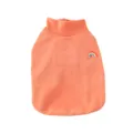 Oranger Haustier Rollkragenpullover für Hunde, kuschelige Fleece Hundekleidung mit Regenbogen. - S / Orange