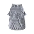 Süßes gestreiftes Hundeshirt, hoher Rollkragen Haustierkleidung, weiche Herbstkleidung Hunde. - S / Grün-Lila Gestreift