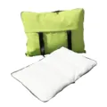 Tappeto da campeggio per animali domestici portatile con borsa letto cane lavable soffe - Verde (Peluche)