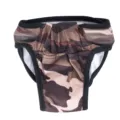 Comfortable camouflage pet physiological pants, breathable sanitary dog diaper for female pets. - S / Coffee Camouflage
