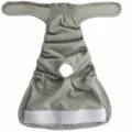 Grey pet physiological pants dog diaper for large female dogs breathable sanitary briefs - S (50g) / Gray