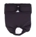 Black pet sanitary pants for dogs, adjustable hook and loop waist design, breathable. - S (50g) / Black