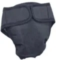 Solid color adjustable pet sanitary pants for dogs, comfortable female dog diaper variant. - XS / Classic Black