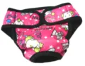 Carini pantaloni fisiologici rosa per cani grandi, pannolino igienico per animali. - Rosso Cartone Animato