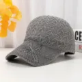Summer grey mesh baseball cap, breathable hollow out sun protection casual hat for women. - 55-60cm Adjustable / Gray
