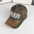 Casquette de baseball vintage delavee coton streetwear casquette courbee tendance mode - Réglable / Vert armée vintage