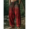3XL / Black Red Gradient Viking Rune Style(AK-0707-12)