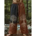 3XL / Two Tone Patchwork Tree Embroidery Style(AK-0707-16)