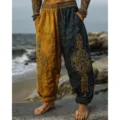 3XL / Ginger Navy Patchwork Totem Style(AK-0707-20)