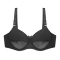Plus size smooth comfort women bra adjustable strap black underwear undergarment new item - 36/80C / Black