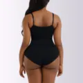 Women seamless shaping bodysuit black color back view underwear tummy control plus size - S / Black Brief Style
