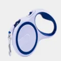 Guinzaglio per Cani Retrattile 3 Metri Blu Bianco Corda da Passeggio per Cani Piccoli e Medi - Classico Aggiornato / 3 Metri / bianco-blu