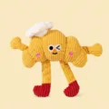 Simpatico giocattolo in peluche a forma di gaffra per gatti con erba gatta, gioco da masticare. - Croissant delle Prestazioni