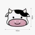 Simpatico Tappetino Tiragraffi per Gatti a Forma di Mucca Resistente all'Usura - Mucca