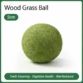 Palla da mordersi in erba per criceto, snack naturale di papaia e foraggio per animali 5cm. - Palline per dentizione al fieno / 5cm