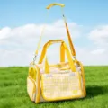 Borsa di trasporto traspirante per animali domestici, cani e gatti, grande capacità. - Giallo crema