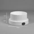 Gamelle d'eau chauffe-animal en ceramique chat chien 450ml avec cordon 1.5m pour l'hiver - Petit bol romain blanc + base chauffante blanche / Par défaut