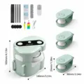 Set gioco automatico intelligente per gatti con telecomando e accessori per animali domestici. - Verde