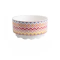 Ceramic pet cat dog bowl colorful geometric pattern printed food water feeder bowl variant - Bohemian Pink Constant Temperature Ceramic Bowl with Press Switch & 1.4m Cable