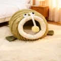 Letto per animali domestici verde semi-chiuso, cuccia calda e morbida in peluche per cani e gatti. - S (45x33x26cm) / Verde