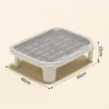 Double layer cat litter tracking mat with high feet and sieve platform grey pet supply SKU - High-foot Style / Pure Gray