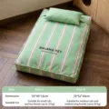 Letto per animali a righe verdi divano materasso lavabile per cani e gatti comodo - Taglia 1-65*45*15cm / Riga Verde