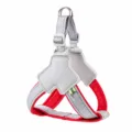 Pettorina per cani anti-fuga rossa, cinghia da petto riflettente regolabile per animali - M - peso consigliato 20-30 jin / Pettorina anti-fuga versione aggiornata - rosso (senza guinzaglio)