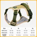 Gilet imbracatura tattica per cani, pettorina antifuga regolabile per cani di taglia. - S (Peso consigliato 4-7,5 kg) / Verde militare [solo pettorina, senza guinzaglio]