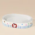 Extra large oval cat scratcher cardboard bed, durable scratching lounge for indoor cats. - Oval Extra Large / Red