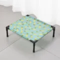 Letto rialzato per animali con stampa limone in tessuto traspirante per cani e gatti - Piccolo (35x40x12cm) / Piccola lime estiva