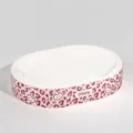 Rascador ovalado extra grande para gatos con diseño de leopardo rosa y cartón ondulado. - Rascador para gatos de cartón blanco con estampado de leopardo / Rosa [55*9]