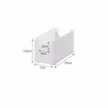 Boîte de rangement en plastique blanc taille S étroite 14x7x7.6cm - Style Bas Peu Profond - Étroit S / 14x7x7.6cm