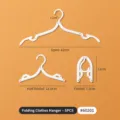 Draagbare reizen opvouwbare kledinghanger multifunctionele ruimtebesparende hanger. - Klassieke Stijl Zonder Clips (60201) / 5 Stuks