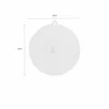 Couvercle de tasse en silicone 10cm translucide anti-poussière pour tasses pack unique pratique - 10cm Diamètre 1 Pièce / Blanc Semi-Transparent