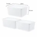 Set da 3 scatola di conservazione alimentare in plastica a doppio strato per frigorifero - Capacità 3L (Confezione da 3)