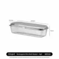 304 stainless steel mesh basket with lid, dishwasher safe cutlery and chopstick storage rack. - Rectangular Mesh Basket - Tall Long