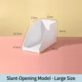 Grand bac de rangement blanc de style japonais avec dimensions pour les placards - Style Coupe Biseautée / Grand (30x15x18cm)