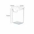 Transparent cabinet door hanging storage basket, plastic kitchen organizer bin, 18.2cm height - Deep Small (4541) / 1 Piece