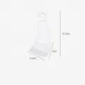 Racloir de nettoyage large blanc pour fond de casserole et vaisselle, ustensile pratique - Style Large Simple (1124) / Racleur en Caoutchouc Souple / Blanc