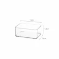 Klare Kunststoff Kosmetik Aufbewahrungsbox Desktop Organizer kleine Größe für Badezimmer - Kleine Stapelbare Niedrige Transparente Box