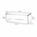Klare Kunststoff Aufbewahrungsbox mit Deckel, hoher Kosmetik- und Hautpflege-Organizer. - Hohe Voll Transparente Quadratische Box Mit Deckel Stapelbar