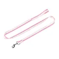 Correa de perro arcoíris colorida, cuerda de nailon para mascotas con mosquetón. - M / Cuerda - Rosa