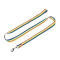 Correa para perro multicolor de arcoíris de nailon con gancho de metal para perros medianos. - L / Cuerda - Arcoíris